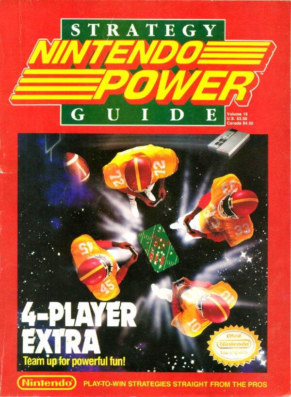 Nintendo Power Issue 019 (4 Player Extra Strategy Guide 1990) cover